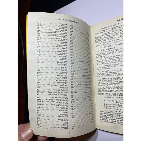 Rare Pre Vietnam 1957 Handbook of Ordninance Materiel Original Vintage Item - Picture 4 of 4